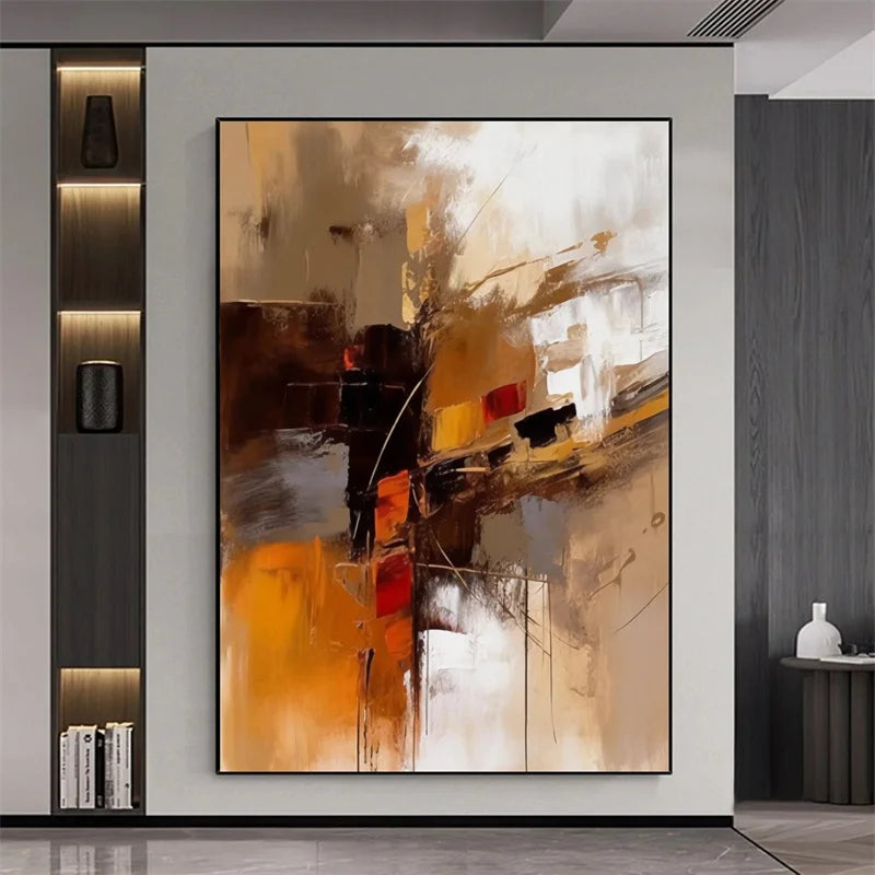 ArtistCraft Abstract Hand-Painted Oil Canvas