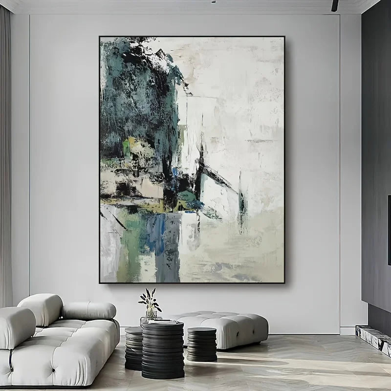 ArtistCraft Abstract Hand-Painted Oil Canvas