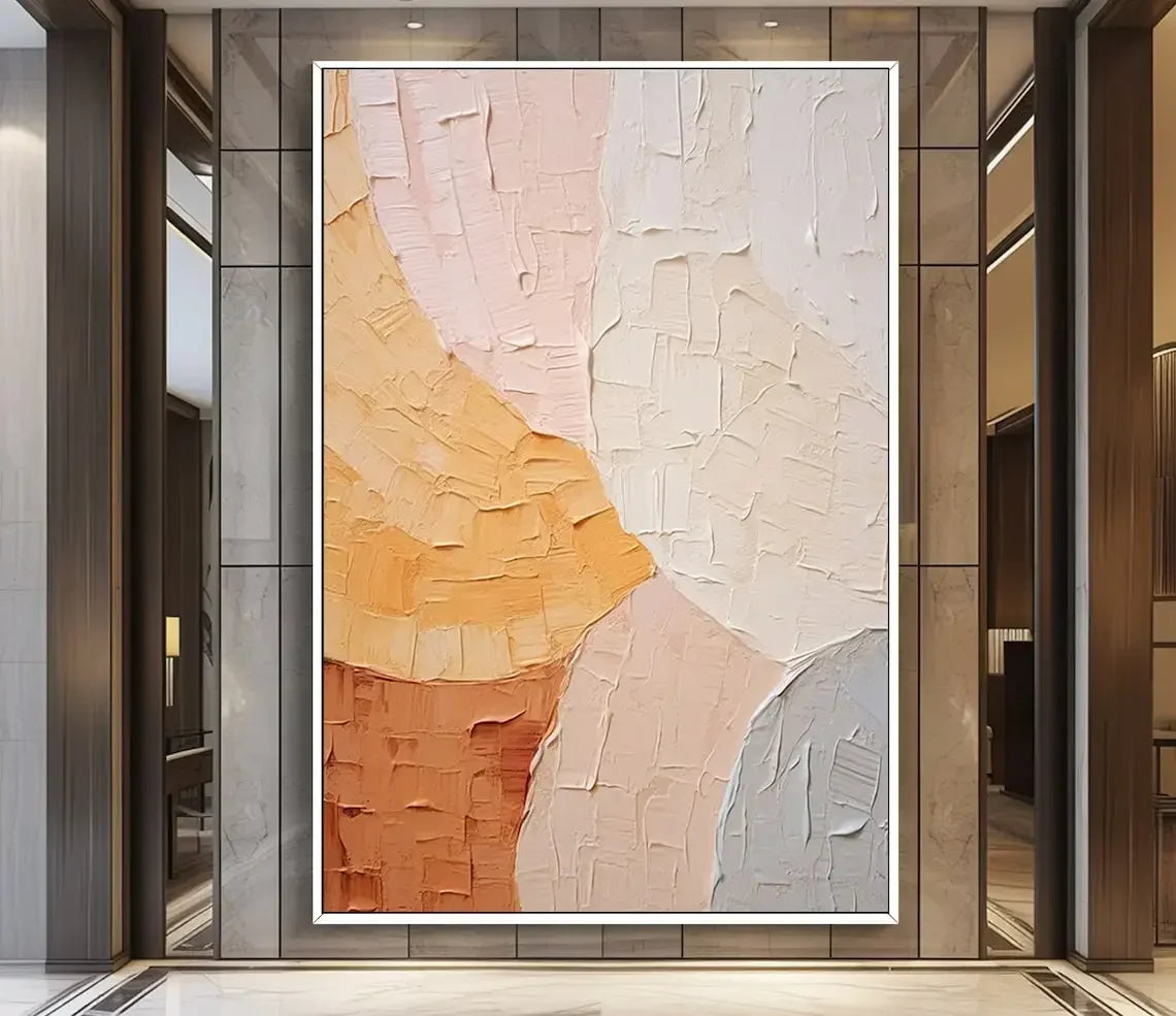 Abstract Texture Oil Painting On CaAbstract Horizon Oil Canvas