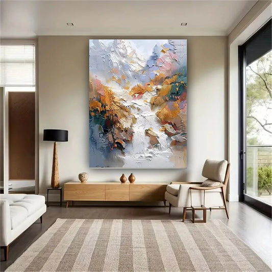 ArtistCraft Abstract Hand-Painted Oil Canvas