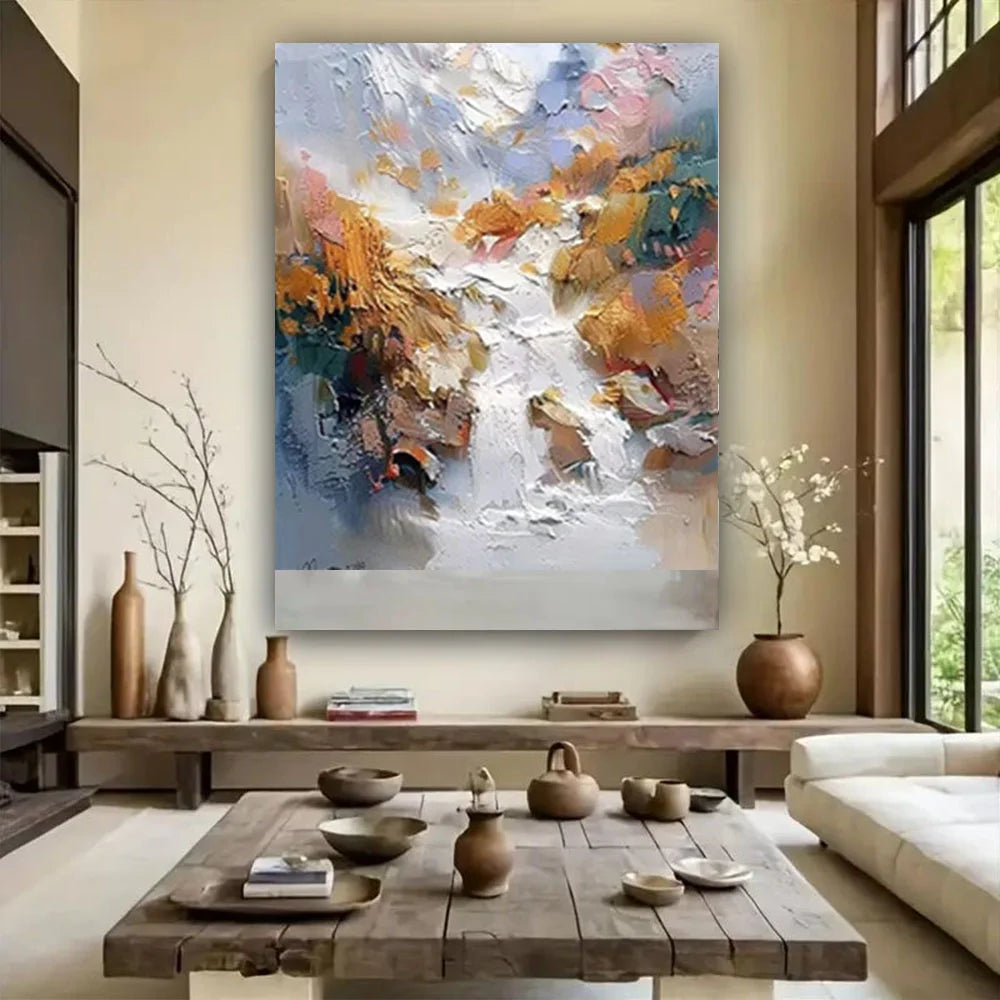 ArtistCraft Abstract Hand-Painted Oil Canvas